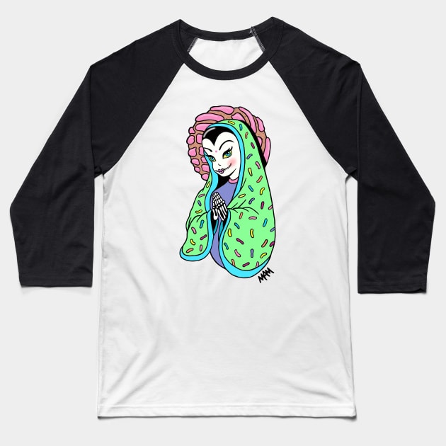 Our Lady of Diabita Baseball T-Shirt by MAMDesigns